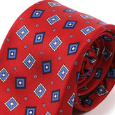 Ade Red Frame Motif IMS Tie 7.5cm - Tie Doctor